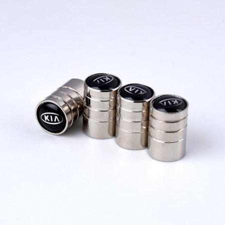 Bilventildekselventil egnet ventildeksel metall dekkventildeksel (Kia, 8 pakker)