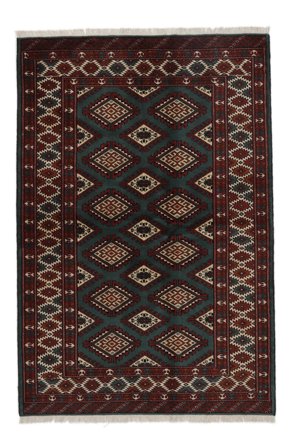 Alfombra Oriental Turkaman 136X202 Negro/Marrón (Lana, Persia)
