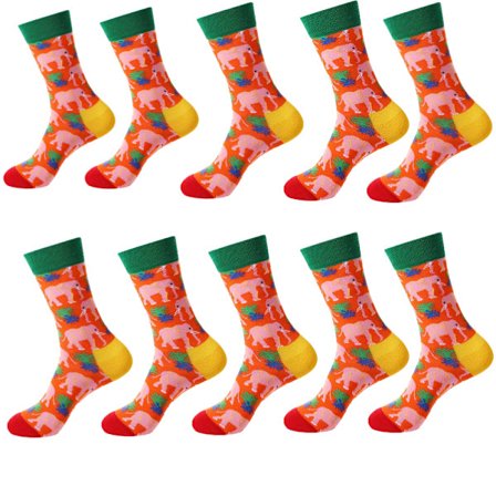 10 par glade damestrømper, europæiske og amerikanske efterårs- og vintertrendstrømper, personlige trendy bomuldsstrømper