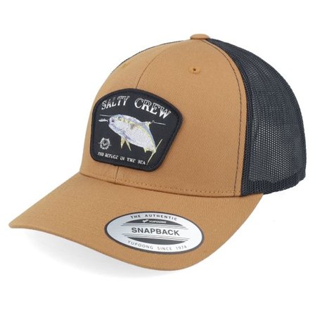 Salty Crew - Beige trucker Keps - Surface Retro Camel/Black Trucker @ Hatstore