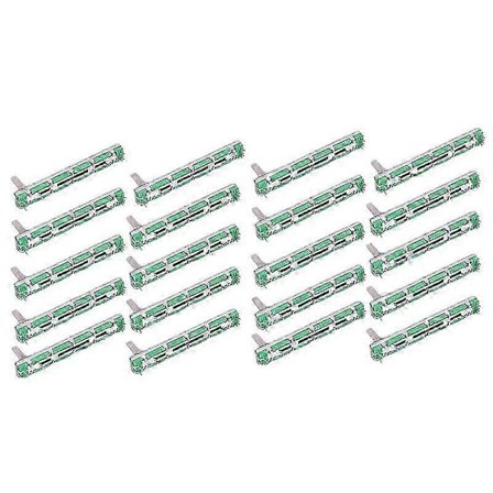 20 st 75mm Behringer Mixer Fader B10K Dubbla Raka Glidpotentiometrar