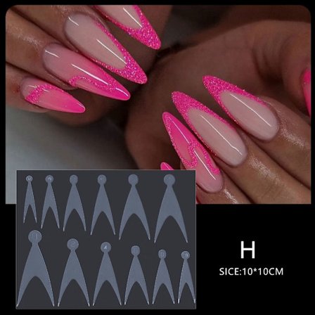 French Forma Dual Sticker Nail Form H H
