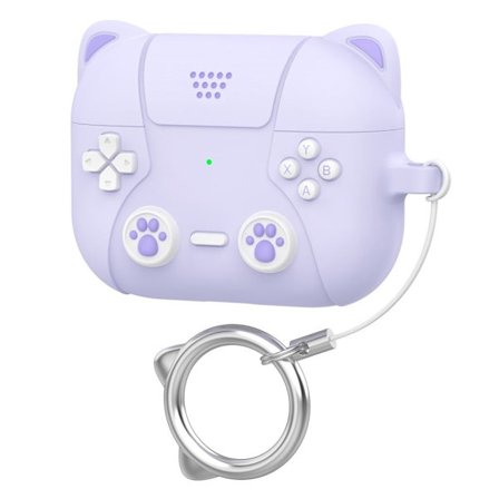 Apple AirPods Pro 3 Case Game Console Cat - Purple