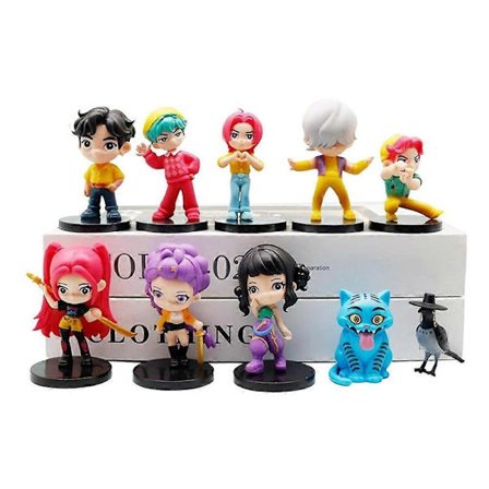 10-delt Kpop Demon Hunter Dukker - Huntrix & Saja Boys Kolleksjon, Rumi Mira Zoey Figurdokker Jule ufeffBursdagsgave For Barn Fans[YJD]