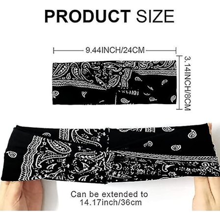 Hodebånd for kvinner 4-pakning Elastisk Myk Vintage Tvinnet