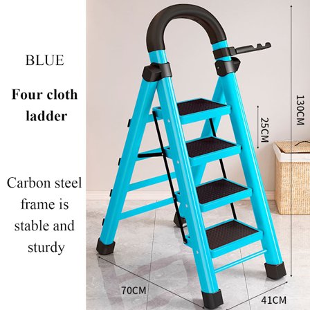 Stege Hemmetrækkelig Teleskopstige Tykkere Stor Pedal Stabil og Holdbar Fiskegårdsstige Indendørs Multifunktionel Trappestige