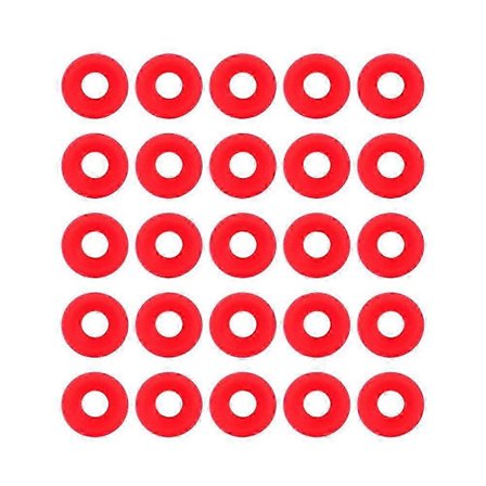 25-pakke silikonepakninger til Grolsch svingtopflasker, kompatible med røde pakninger og hjemmebrygningsapplikationer