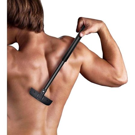 Justerbar ryggbarbermaskin! Bærbar barberhøvel / kroppbarbermaskin, justerbar fra 11,5 " til 17,7", ekstra bred