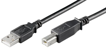 MicroConnect USB2.0 LSZH A-B 3m M-M, BLACK