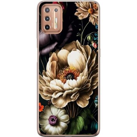 Motorola Moto G9 Plus Genomskinligt Skal Blommor