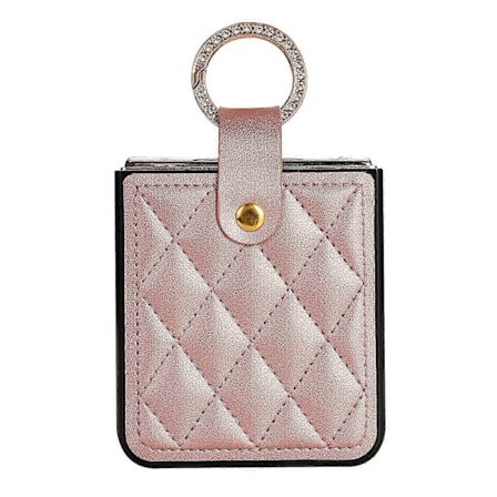 Romble Läderfodral för Samsung Galaxy Z Flip 6, Z Flip 6 Fodral med Ring, Stöttåligt Mobilskal för Galaxy Z Flip 6