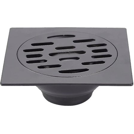 Golvbrunn Anti-Luktshower Golvbrunn Rostfritt Stål Badrum Sänka Golvbrunn 1st-svart