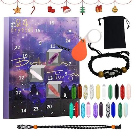 24 Päivän kristallit joulu adventti kalenteri lahja pakkaus