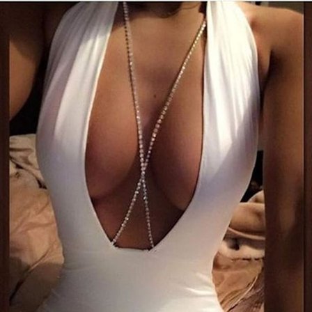 Boho Sexy Beach Body Chain Crystal Bikini Belt Chains Summer Rhin