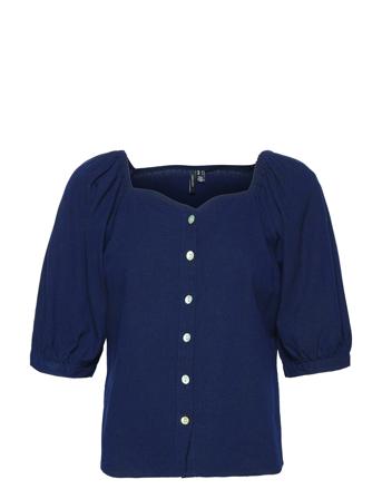 Vmjesmilo 2/4 Top Wvn Ga Blue Vero Moda