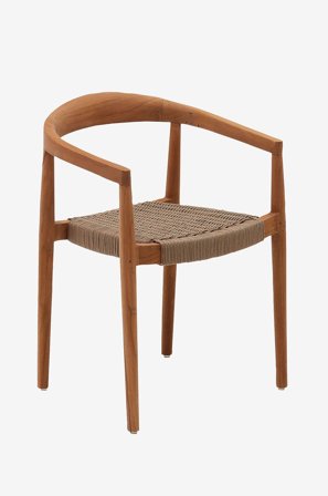 Kave Home - Utomhusstol - ydalia - Brun - Utestolar & pallar - Från Homeroom