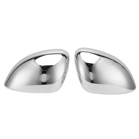 2 STK Sidespejlskapper Krom Blank Bagside Klæbende Udskiftning til FIAT 500X 2014-2019