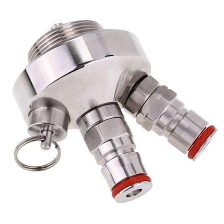 Ölautomat Öl Rostfritt stål Beer Growler Spear Tap Dispenser Snabbkoppling för Homebrew