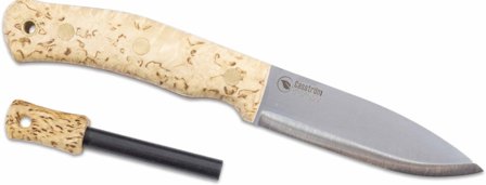 Casström No.10 Swedish Forest Knife 14C28N Masur/Scandi med ildstål - Spikkekniver