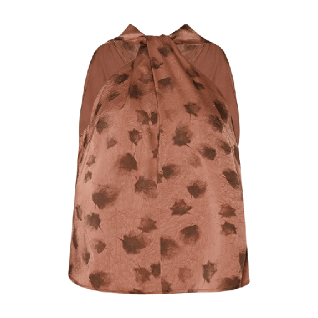 Noella Lucinda Blouse - Cosette Rust Print T-shirts & toppar Dam Röd XS