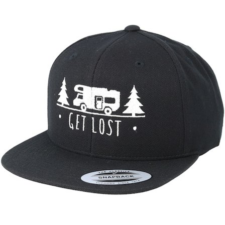 Wild Spirit - Black - snapback - Cap - Get Lost Black Snapback - Hatstore
