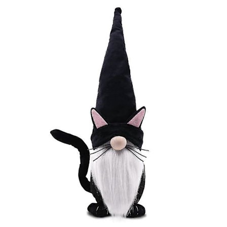 Halloween Tomte Katt Tomte Ornament Docka Kreativ Ansiktslös Docka
