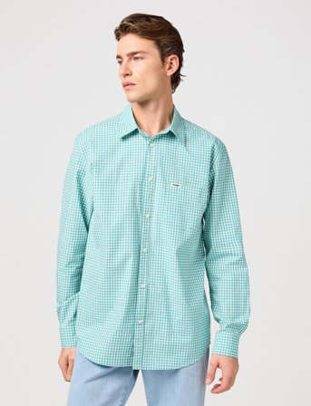 Wrangler 1 Pkt Shirt - Green - S