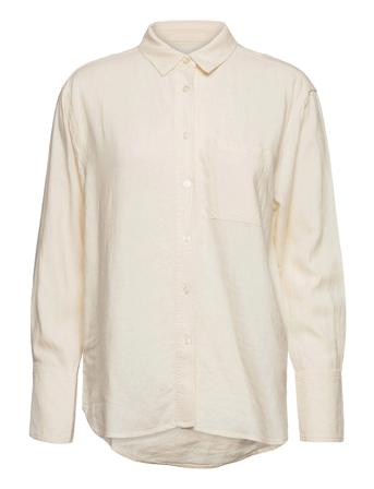 Lovaiw Shirt Pitkähihainen Paita Valkoinen InWear