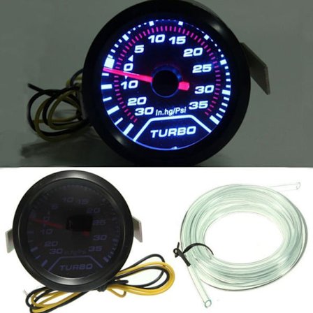 Måler for turbotryk, Turbo Boost Pressure Gauge, Universal til bil