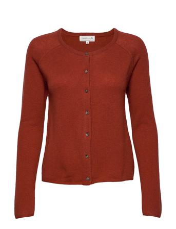 Wool & Cashmere Cardigan Neuletakki Punainen Rosemunde