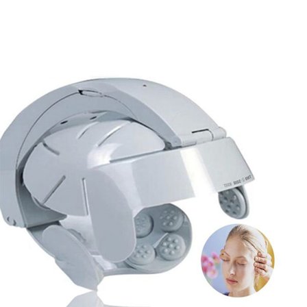 TD Huvudmassagehjälm Multifunktionell 8-Level Fatigue Relaxation Massage Nackeavslappning