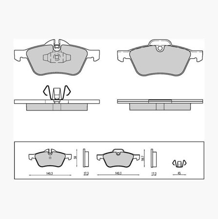Bromsbelägg - Biltema