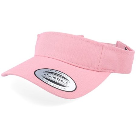 Yupoong - Rosa visor Keps - Curved Lightpink Visor @ Hatstore