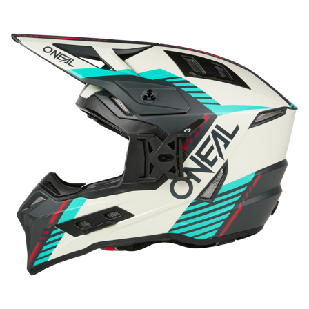 O'Neal EX-SRS QUIN Crosshjälm Grå/Blågrön S
