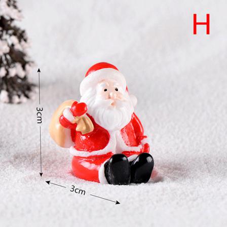 Christmas Tree Snowman Diy Miniatyr Trädgårdsinredning Jultomten M