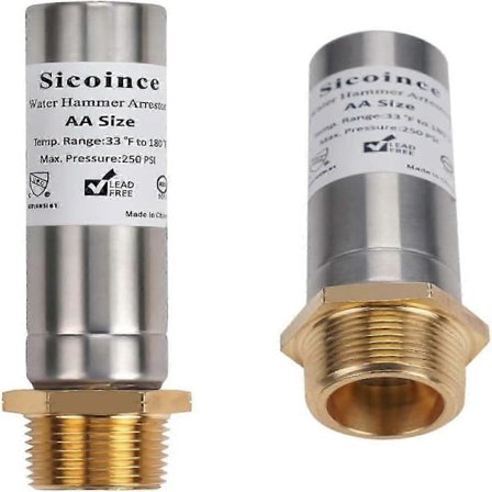 Vandslagssikring 1/2 tomme gevind Stop vandslag Reducer smældende lyde 131-3 (2-pak) Edition-Perfet