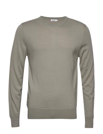 M. Merino Sweater Strikkegenser M. Rund Krage Grå Filippa K