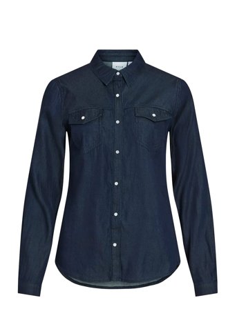 Vibista Denim Shirt-Noos Navy Vila