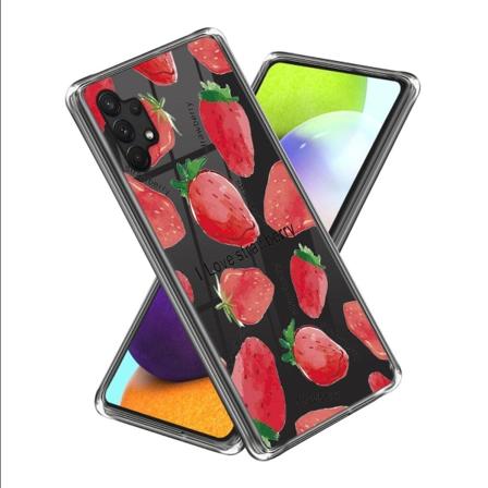 Deco Samsung Galaxy A13 4G skal - Jordgubbe Rosa
