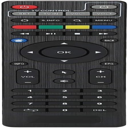 TVIP Fjärrkontroll TVIP Fjärrkontroll ABS Svart TV TV-box Fjärrkontroll Kompatibel med TVIP412 TVIP415 TVIP605 TVIPS300-Xin