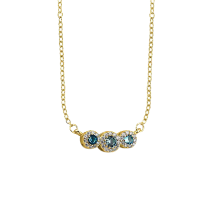 Bottega Boccadamo Necklace Three stones Halsband Dam Guld ONESIZE
