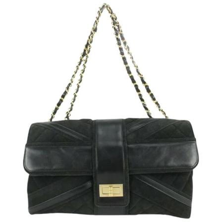 Chanel Vintage, Pre-owned Suede chanel-bags Zwart, Dames, Maat:ONE Size