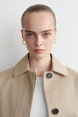 COS Women's Hoop Earrings in Gold-coloured