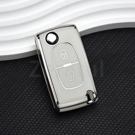 Citroen C2 C3 C4 C5 C6 Xsara Berlingo TPU-läppäavaimen kotelo Peugeot 207 307 308 407 607 807 -malleille, suojakotelo