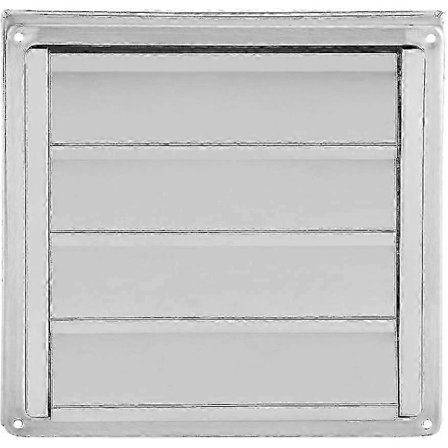 Ventilationsgaller, rostfritt stål utomhusventilationsgaller, 100 mm rostfritt stål, väggluftutloppsventil, fyrkantig utsugsfläkt [D]