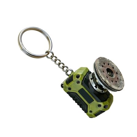 Bærbar 2-i-1 Mini Nøkkelring Kvern Laget av Sink Legering for Enkel Bæring og Raske Reparasjoner på Reise, Hjemme eller Utendørs Aktiviteter