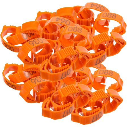 (tilfeldig tall, grønn)100 stykker kyllingfotmerker Kylling Ac