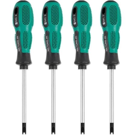 4 st/set skruvmejselbits U-gaffel magnetisk spårad skruvmejsel CR