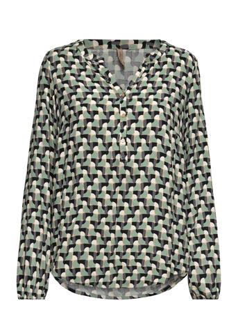 Sc-Janet Bluse Langermet Multi/mønstret Soyaconcept