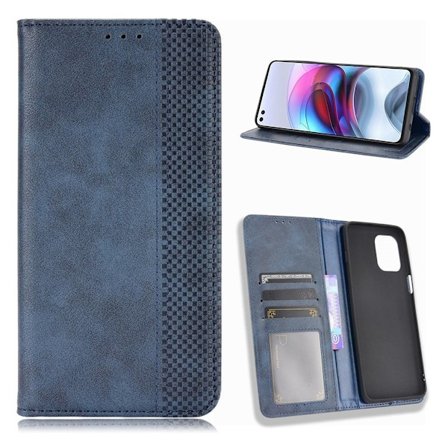 Bofink Vintage Motorola Moto G100 Læder etui - Blå